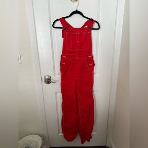 Vintage Red Overalls